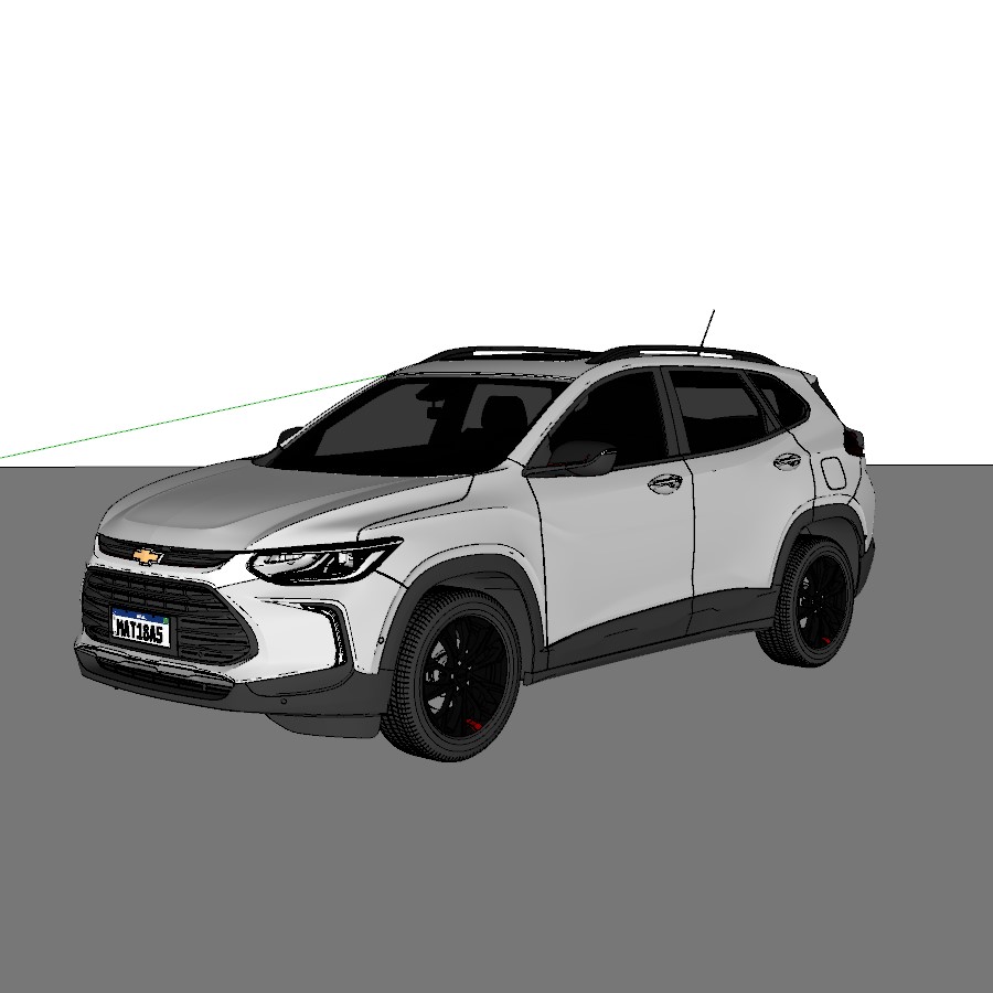 Bloco 3D - Carro Chevrolet Tracker 2021