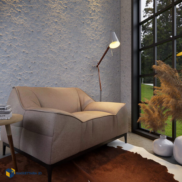 Tecido Corvin Facto Dunas Fendi - Image 2