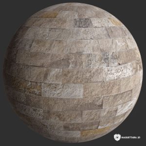 Travertino Rústico Brick Sparta 8X20 NAT