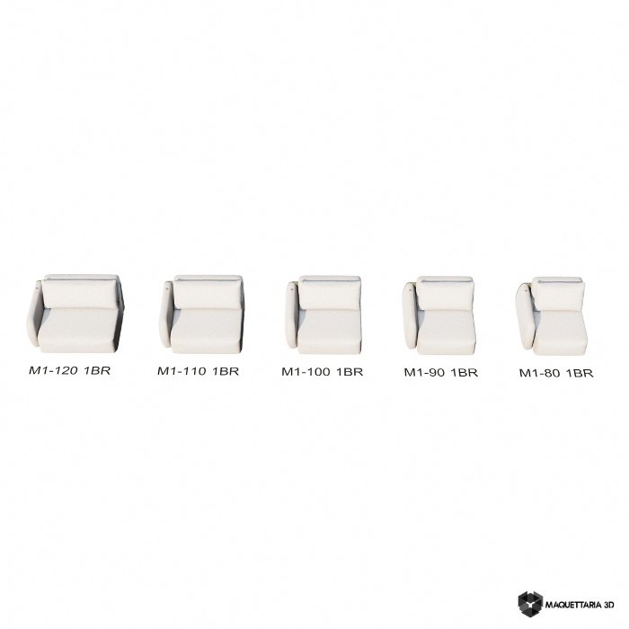 Sofá Ben Módulos Laterais sem Braço