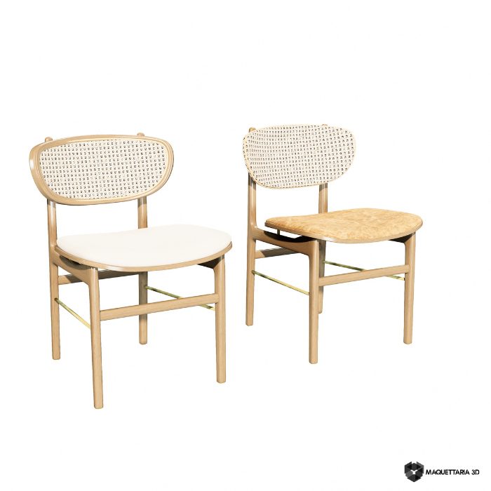 Cadeira Bon Bon Encosto Palha