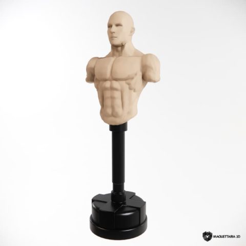 1 Hight Poly Manequim De pancada