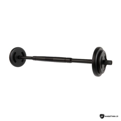 26 Hight Poly barra biceps 01