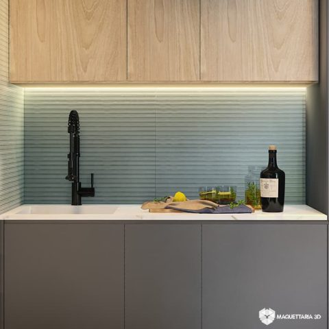 AQUAMARINE ZIGZAG 30x90 MATTE PORTOBELLO