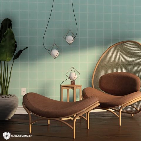 BOREAL VERDE 15X15 AC - ELIANE