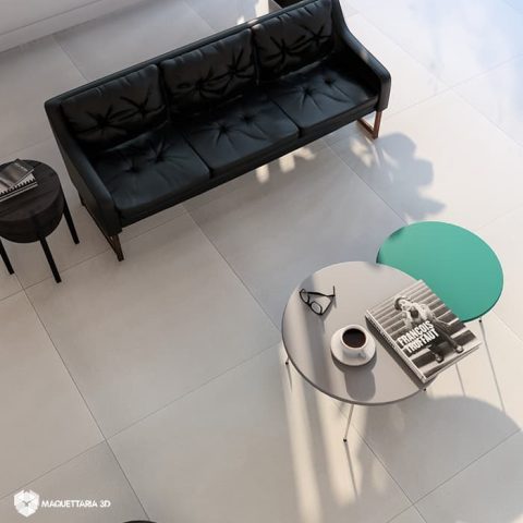 CEMENT BLOCK WHITE 80X80 NAT PORTOBELLO