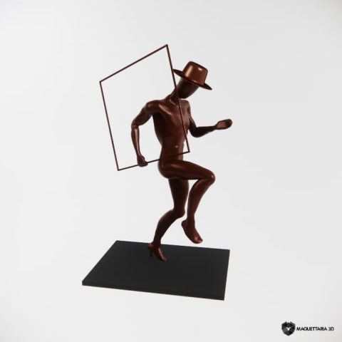 Escultura Homem de Bronze