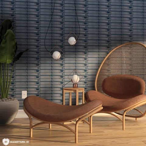 Krea Miami Deep Sea Azul Royal 10x40cm