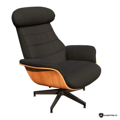 Poltrona Com Pufe Paige