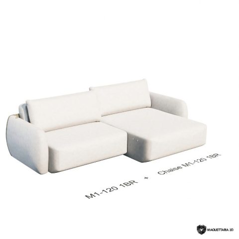 Sofá Ben Módulos Composição Fechado