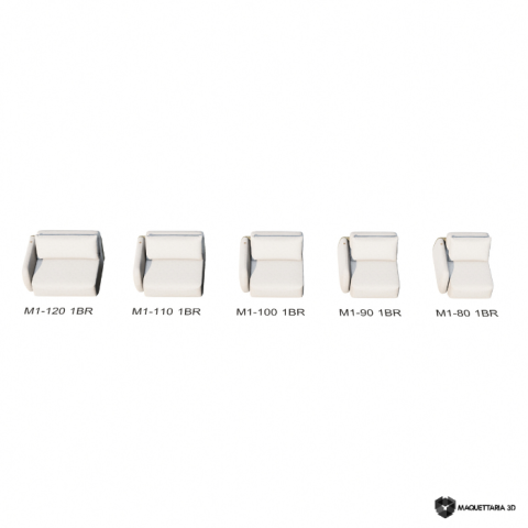 Sofá Ben Módulos Laterais sem Braço