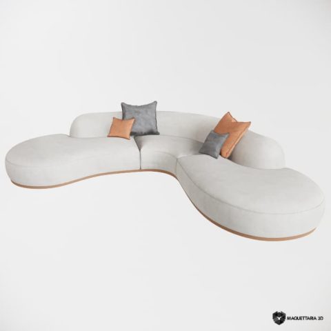 Sofa Organico Curvo 02