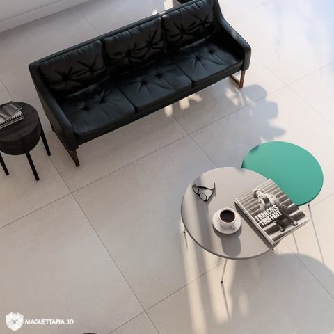 VIA DURINI OFF WHITE 90X90 NAT PORTOBELLO