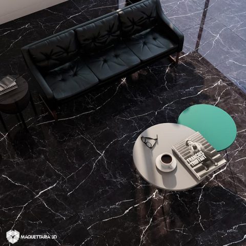 Venatto Black 74X74 PO